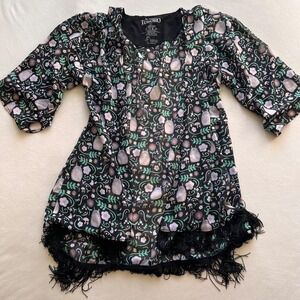 My Neighbor Totoro Flowy Kimono Sheer Fringe y2k Anime Kawaii